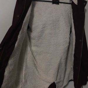 Jacket burgundy color